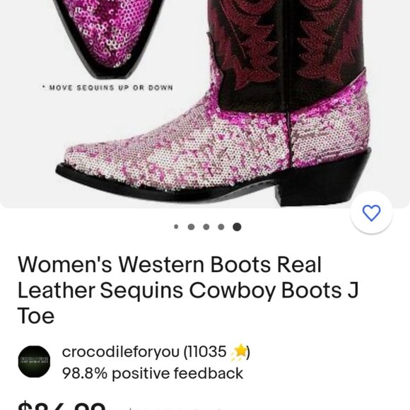 Presidente Fusia Cowboy Boots size 5.5 - Picture 12 of 12